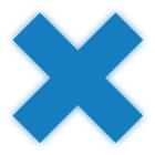 blue x