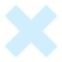 light blue X shape